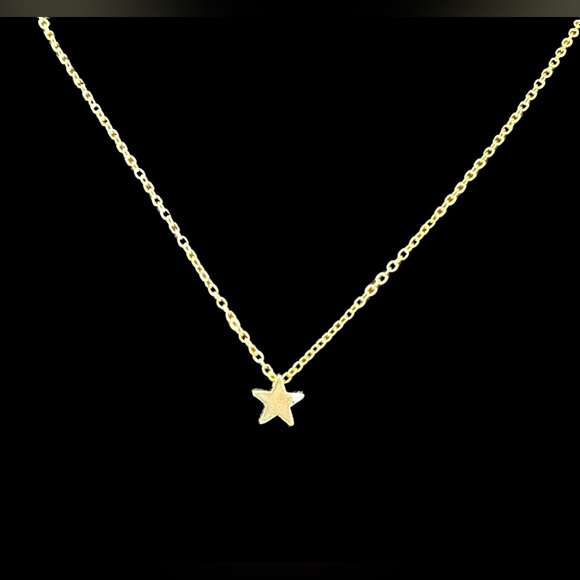 🆕 Gold Necklace Golden Star - Picture 3 of 4